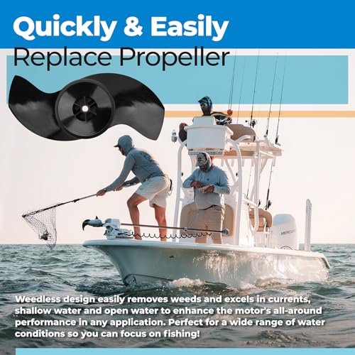 Image of PalpitateC 8M4004173 Katana Two-Blade Propeller Compatible with MotorGuide Trolling Motor Propeller Replacement Parts, 3.5 inch Hub, 10.25 inch Diameter fits All 3.5-inch Diameter Drill Propeller