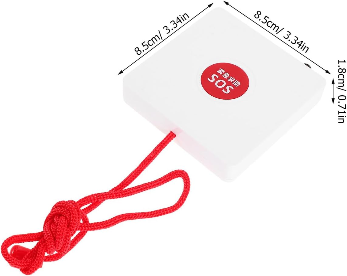 Wireless Emergency Alert Button with Cord for Elderly Patients