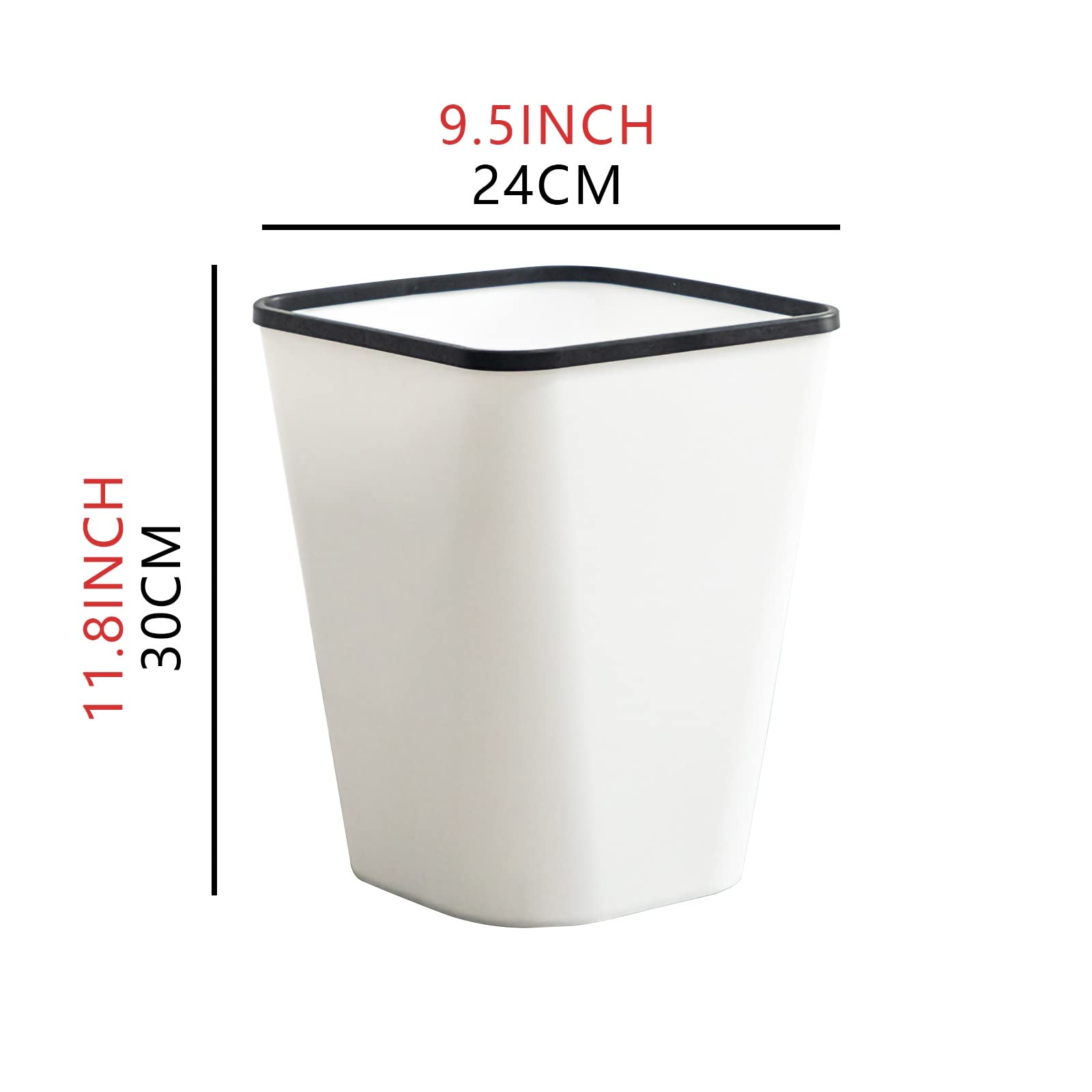 Pattumiera – Design moderno 12 litri / 2,6 galloni, cestino, cestringe, cescesket, for bagno, camera da letto, ufficio, piccolo soggiorno Pattumiera Multipat