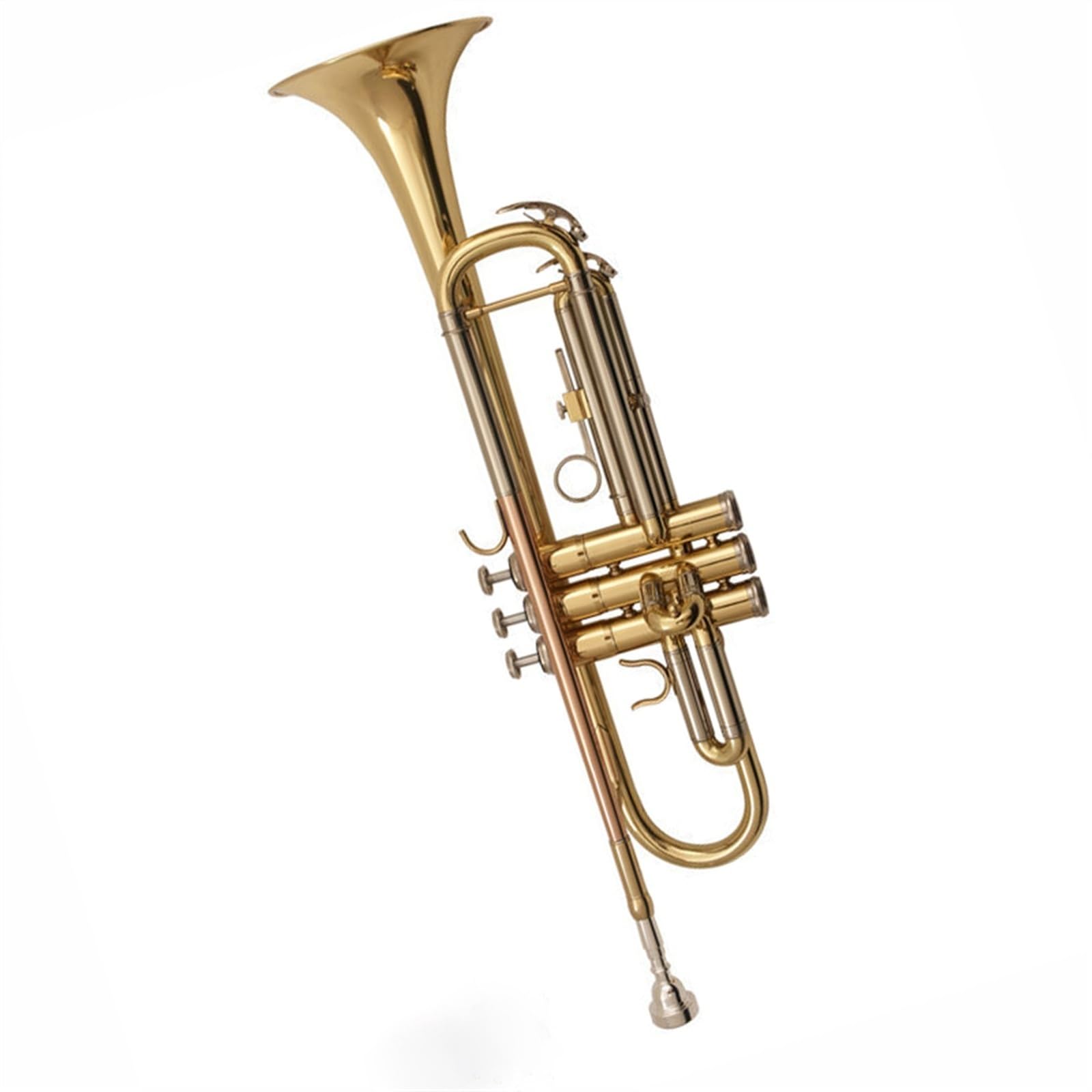 Standard Trąbka Trąbka Bb Instrument Trójtonowy Początkujący Profesjonalny Przenośny Standardowy(PhosphorBronze)