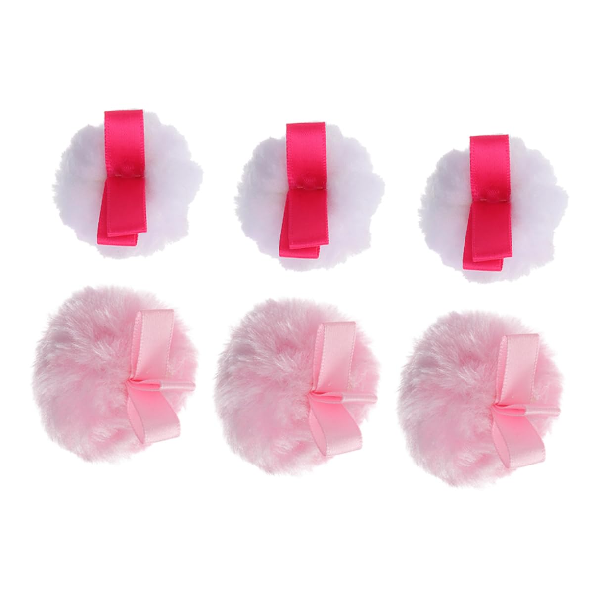 VICASKY 6pcs Fluffy Makeup Powder Puff Applicator for Powder Round Makeup Sponge for Cosmetics Beauty Tools