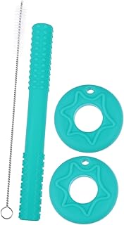 ibasenice 1 Conjunto De Mordedor Para Mastigar Brinquedos Para Crianças Mordedor Infantil De Sílica Gel Tubo De Mordedor Oco Verde Brinquedo De Moagem Para Bebês Tubos De Dentição Ocos