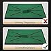 JHXIN Velvet Golf Swing Detect Pad, Show Ball Trajectory, Golf Hitting Mat, Golf Strike Mat, Portable Indoor Office Outdoor Golf Practice Mat