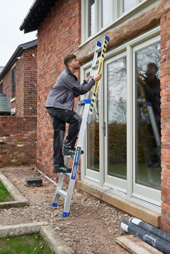 Werner Leansafe 3-in-1 Combination Ladder - 3-Way, Step, Extension & Leaning Ladder - Aluminium, Silver 8 Werner Leansafe 3-in-1 Combination Ladder - 3-Way, Step, Extension & Leaning Ladder - Aluminium, Silver - Image 8