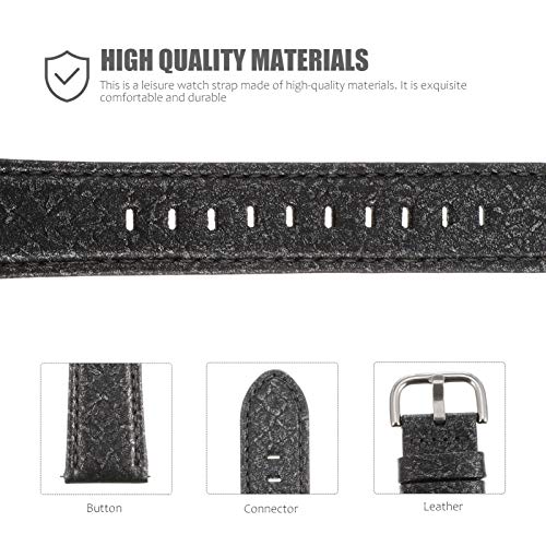 ULTECHNOVO Substituição Faixa de Relógio Pulseira de Couro para Os Homens para As Mulheres Do Vintag