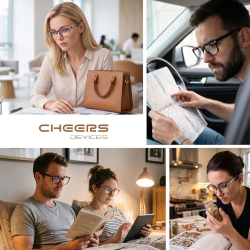 Image of Reading Glasses for Women Men 5-Pack Anti-Glare UV400