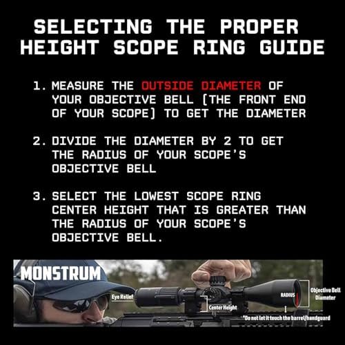 Monstrum Precision Scope Rings | 1 inch Diameter Alternate view