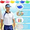 Maiteenly 36 Sets Foam Visor Summer Crafts Sun Hat Crafts Kits Include Assorted Color Foam Visor Hats Rhinestone Felt Stickers and Markers Outdoor Sea Party Activities Supplies(Fresh Color,Summer) #3