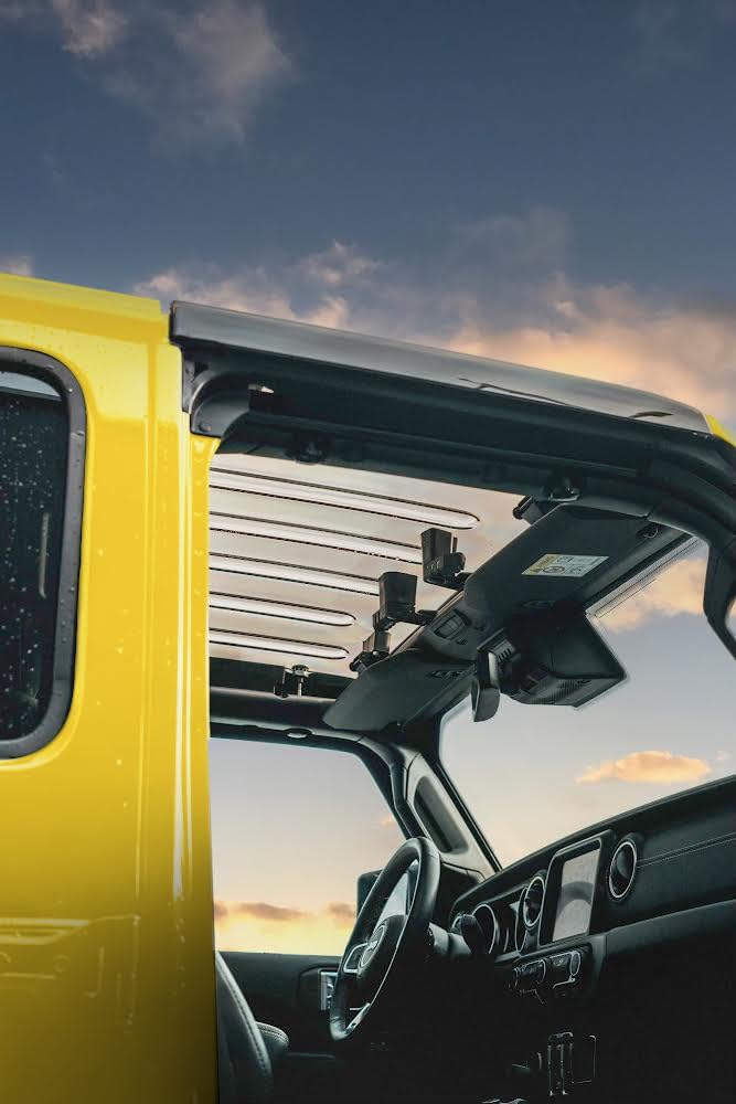 Techo Panorámico Transparente Compatible con Jeep Wrangler JL Gladiator JT - Protección UV - Panel Translúcido Resistente