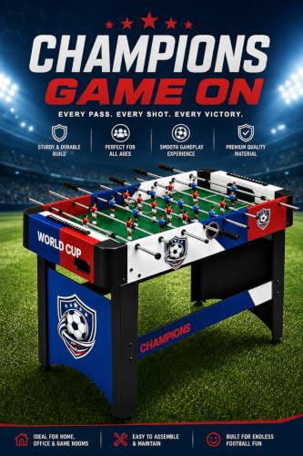 Image of STEP OVER Grandmaster Strongman Foosball Table ||Limited Edition || Strong and Sturdy Model for Adults & Kids ||Home, Office, Resorts, Hotels,Schools|| Heavy Duty|| 2026 Edition