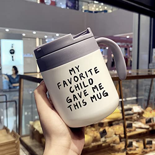 Wujomz Gifts For Mom Dad Grandma Grandpa, Dad Mug And Mom Mug, Christmas Gifts, Stocking Stuffers For Women Men Him Her From Daughter Son, Gift Ideas Insulated Coffee Mug With Handle And Lid #TOP6