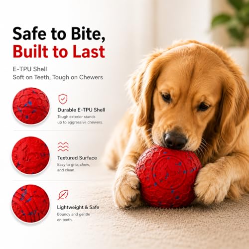 Wagorific Interactive Dog Ball for Medium & Large Dogs, Automatic Moving Dog Toy with Motion Activation, USB Rechargeable Self Rolling Ball for Boredom Relief, Indoor Exercise & Independent Play — view 3
