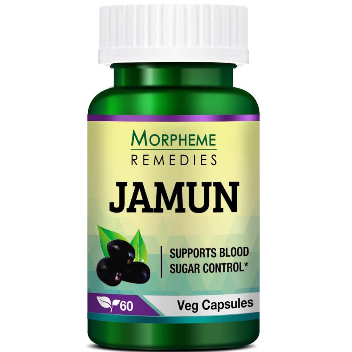 Morpheme Remedies Jamun 500 mg - 60 Veg Capsules-image-1