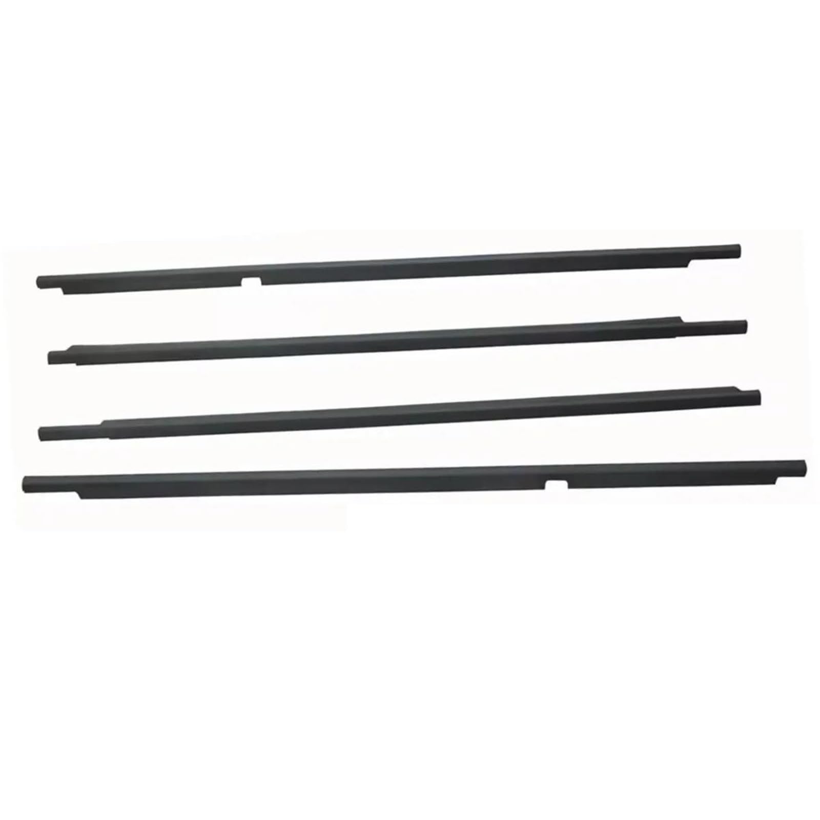 Striscia Tenuta Portiera 4 Pezzi Guarnizione Finestrini Esterni Guarnizione Portiera Modanatura Per Toyota Per Land Per Cruiser LC100 LX450 1998-2007 Guarnizioni(Nero)