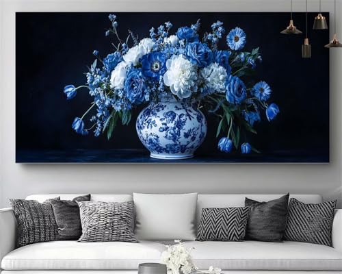 Broderie diamant grand format pour décorer le salon avec un canevas 5D DIY fleur M443