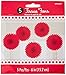 Amscan Pretty and Fun Hanging Round Mini Fan Party Decoration, Apple Red, Paper, 6