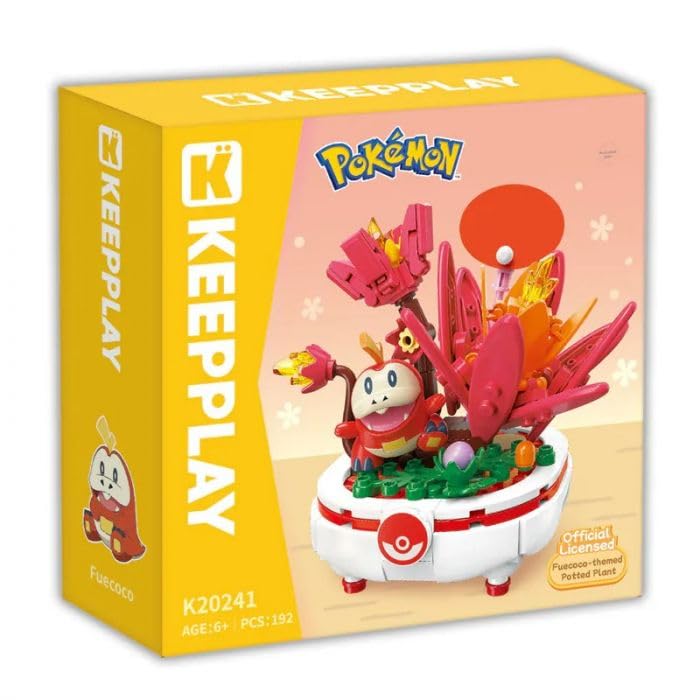 Pokémon Bonsai Building Blocks Toy Set | Keeppley | Lego Compatible | Simplified Chinese | 15+ Years | Fuecoco