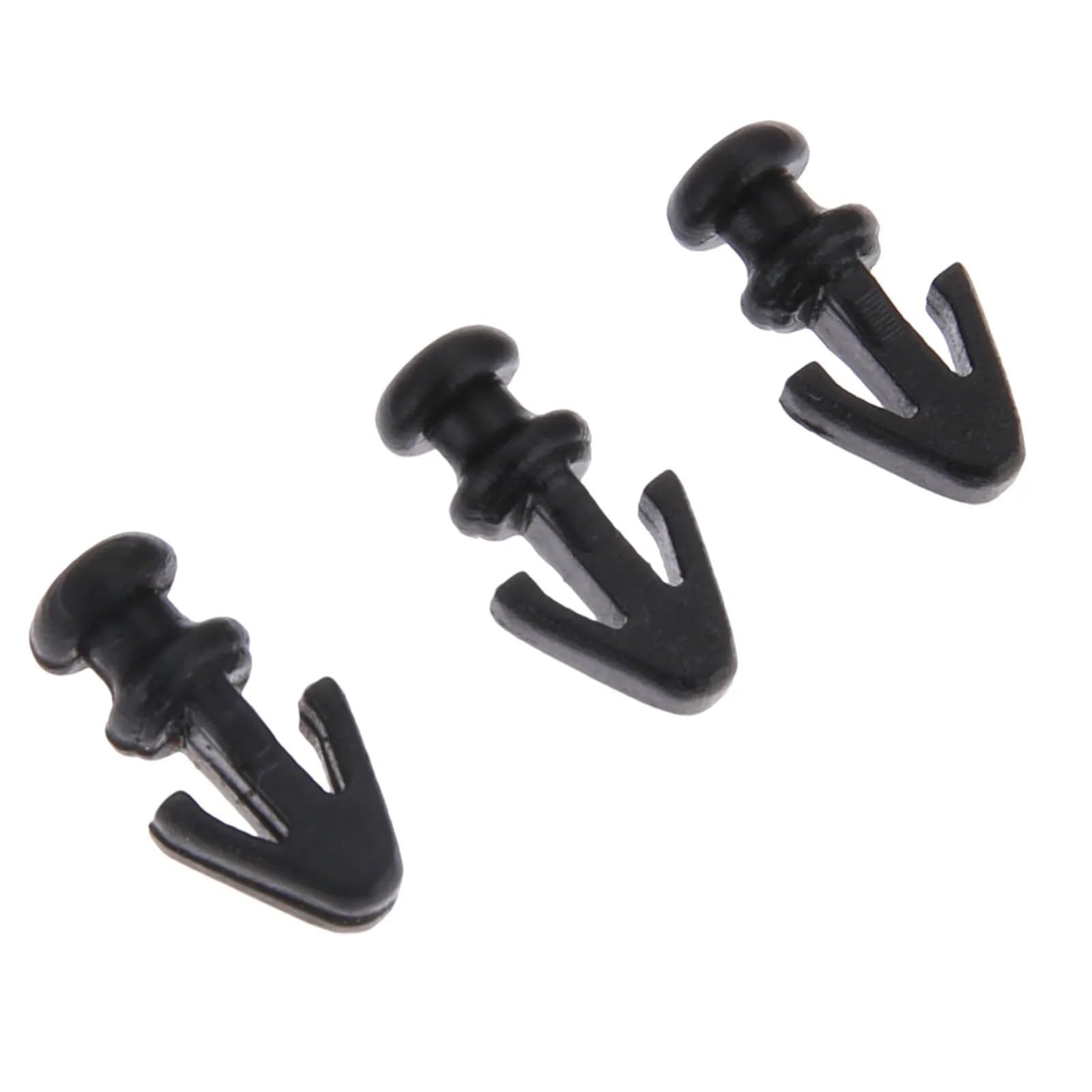 YTQMoreBNZ 50Pcs Black Plastic Car Door Buckle Door Seal Sill Sealing Strip Clips Lower Weatherstrip Auto Fastener Rivet Car Accessories