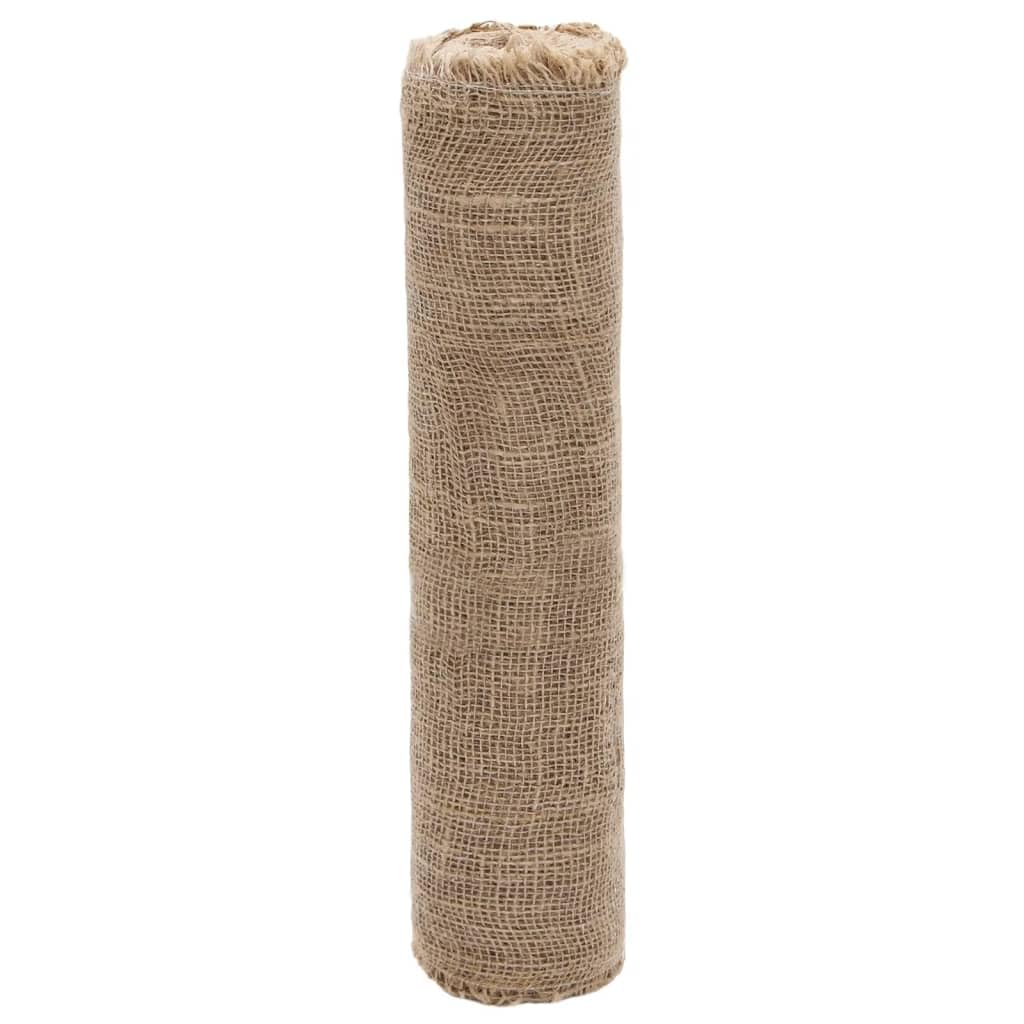 Juterolle 50 cm x 15 m bieżnik na stół z tkaniny jutowej na wesele, do dekoracji, majsterkowania, na imprezę, dekoracja stołu