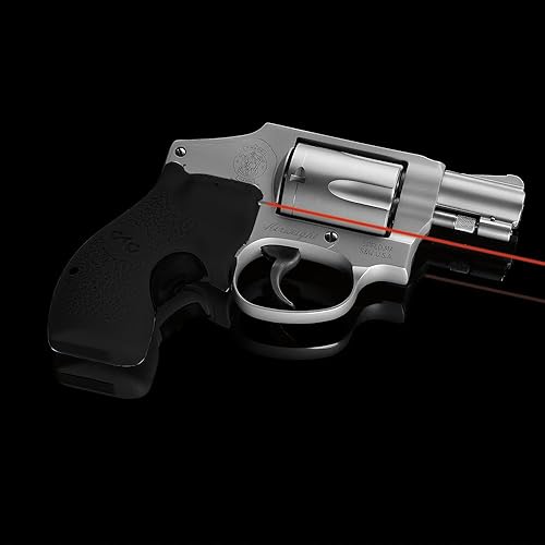 Vista 6 de Crimson Trace LG-105 Lasergrips para Smith & Wesson J-Frame (tope redondo) Revólveres Rosado