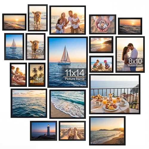 WIFTREY 18 Pack Picture Frames Collage Wall Decor...