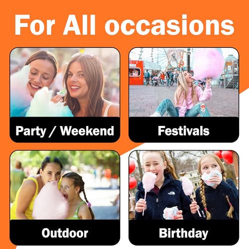 Concession Essentials - GM-Orange Floss-1ct Cotton Candy Floss Sugar Orange -1 Carton - Thumbnail 5