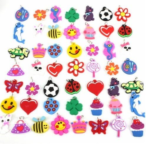 6 Pack Loom Band Charms - Bracelet Accessory