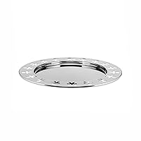 Alessi Girotondo AKKGT Vassoio Rotondo di Design in Acciaio Inox con Motivo Omini dei King
