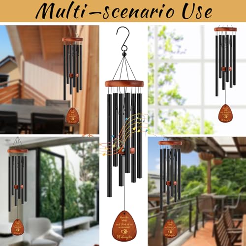 Image of Pet Memorial Wind Chimes 26 inch - Dog Memorial Gifts for Loss of Dog, Dogs Remembrance Bereavement Gift, Pet Loss Sympathy Gifts (Design 3)