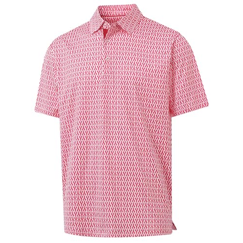 M MAELREG Boys Polo Shirt Short Sleeve Performance Dry Fit Stretch Funny Print Active Casual Collared Golf Shirts for Boy