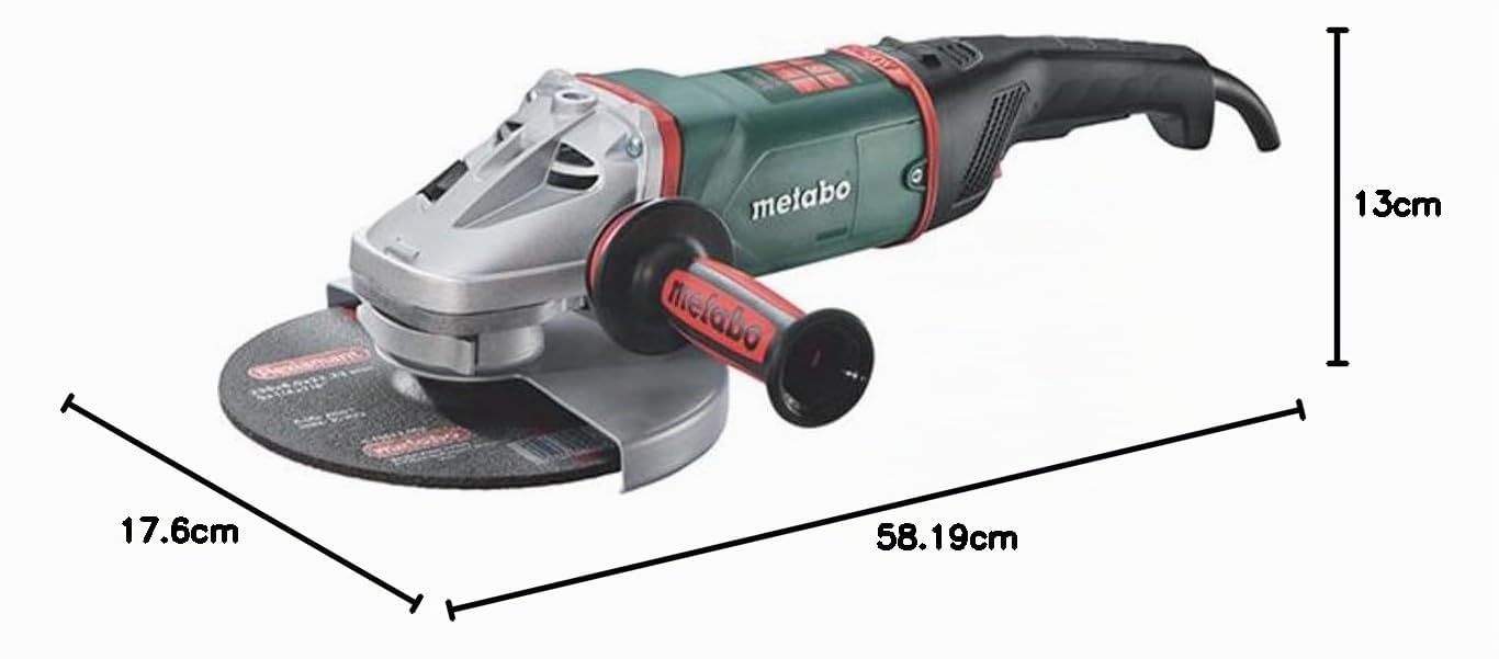 Metabo WEA 26-230 MVT Quick - amoladora 2600 W disco 230 mm arranque suave y autobalance