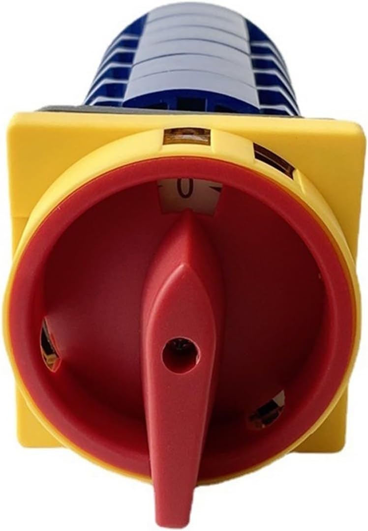 3 Position Reset Cam Switch 690V 63A 6 Poles Padlock Changeover Rotary Switches ON-Off-ON YMW26GS LW26-63/6GS