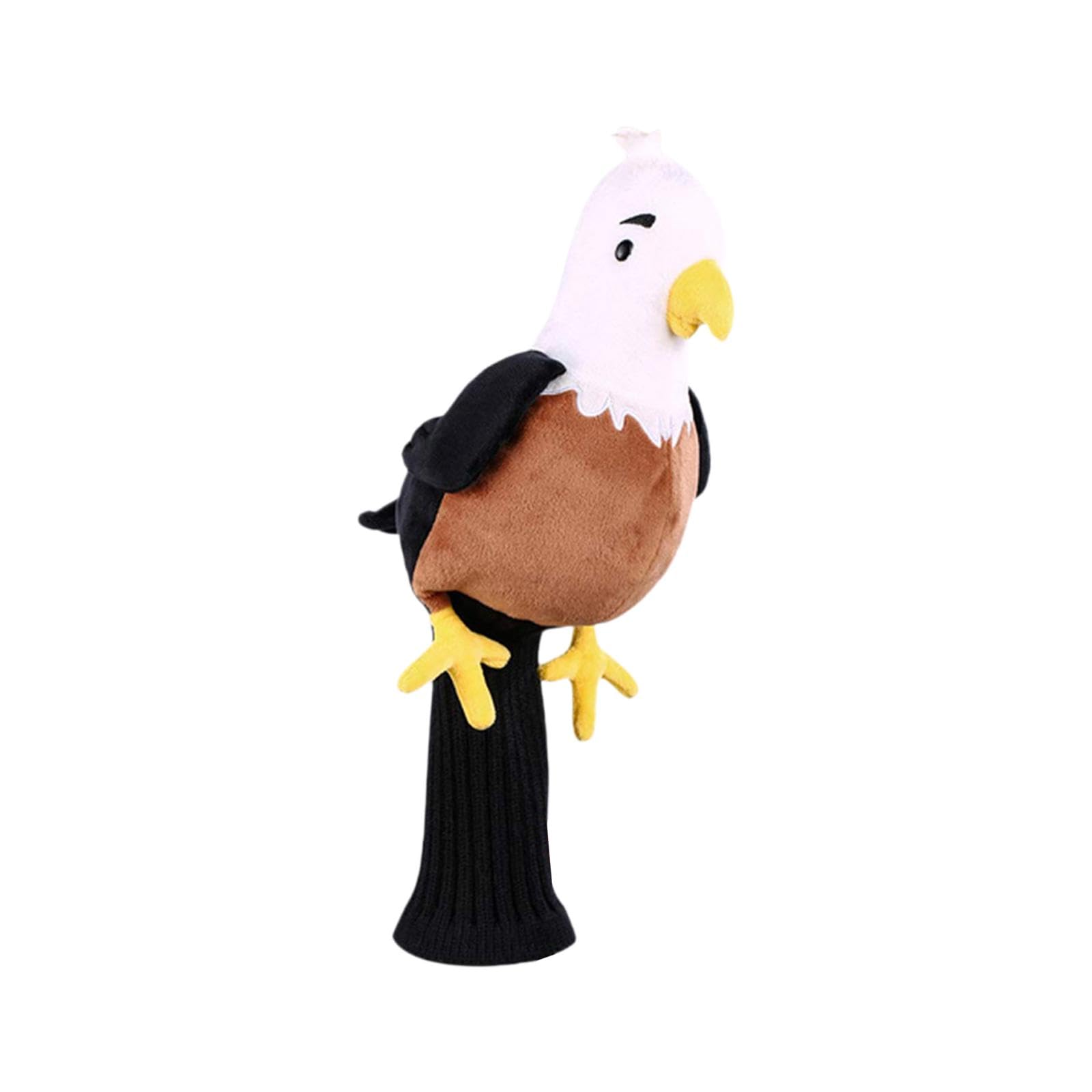 Colcolo Golf Head Covers, Plush Golf Club Headcover Animal Wood Driver Head Cover Replacement Sleeve Funny Fairway Wood Headcover Novelty Accessory Novel Golfing Gifts for Men Women, Bald Eagle A — image 1