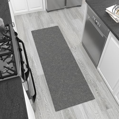 Ottomanson Tapete Pasillo Shag 3' x 8' Gris miniatura 1