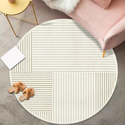 カーペット ラグ 滑り止め付 幾何学模様 軽量設計 超高密度マイクロファイバー生地使用 丸洗いOK オールシーズン快適に使用 ブルー 140*140cm 床保護 花柄2 転倒を防ぐ 床暖房対応 ホットカーペット対応 円形 デスクカーペット 洗えるラグ XF