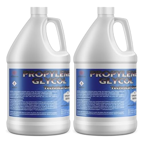 Propylene Glycol Technical Grade - 2 Gallons - Dual-Pack Solvent for Industrial Coolants, Cleaning, and Heat Transfer Fluids