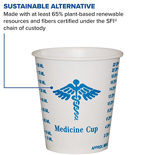 Image of Solo R3-43107 3 oz Graduated Medicine Waxed Paper Cold Cup (Case of 5000)