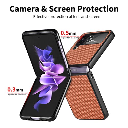 Coque Samsung Z Flip 4 découpe précise anti-rayures aspect carbone