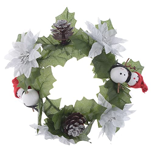 Holyart Christmas Candle Embellishment for Classic Candles, Pine Cones and Snowmen