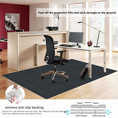 Hriiiiya Office Chair Mat for Carpeted Floors Anti-Slip Protector