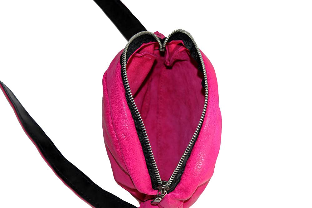 Bolso Bandolera Redondo de piel