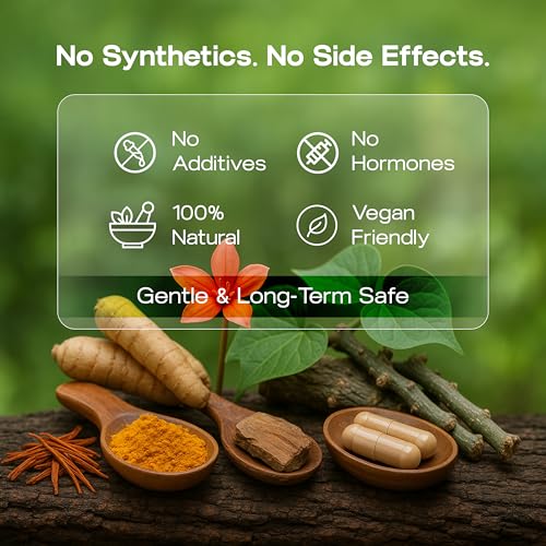Image of Green Aura FeminineFlow PCOS Supplement for Women | Hormonal Balance & Irregular Period Support | Herbal Blend with Shatavari, Lodhra, Ashoka, Giloy | Natural PCOD Relief | 60 Vegan Capsules