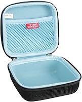 Vista 3 de Hermitshell Funda de viaje para impresora de bolsillo Phomemo M02 / Phomemo M02 Pro/Phomemo M02S (negro exterior + interior azul claro)