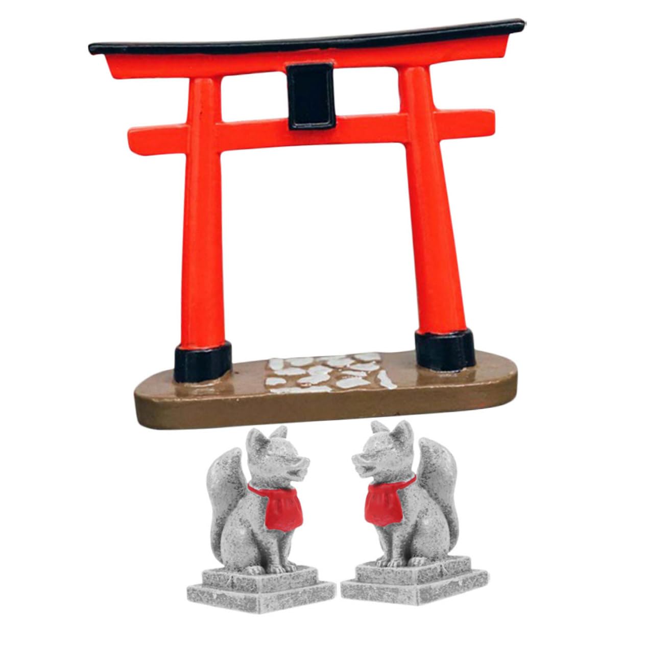 Mikikit 3 Set Di Decorazioni Per Santuari Giapponesi Kit Per Terrari Decorazioni Per Acquari Accessori Per Rettili Portavasi Per Piante Piscina Geco Sfondo Per Acquario