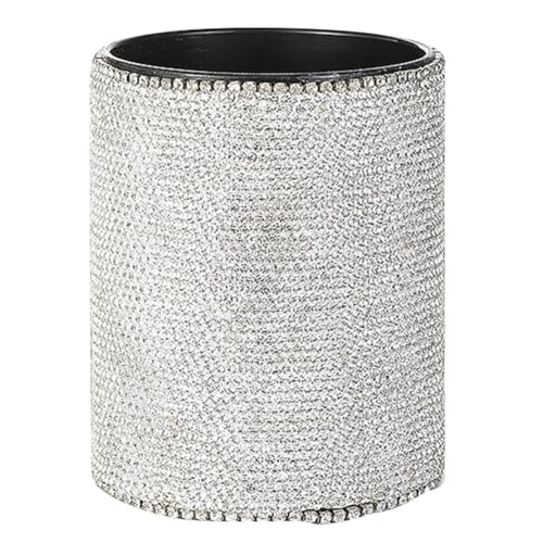 Pot à crayons pour maquillage avec rangement de bureau en strass - 2