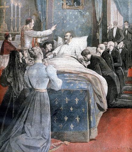 La Mort du Comte De Paris Lionel Noel Royer impression sur toile grand format premium 60x90cm