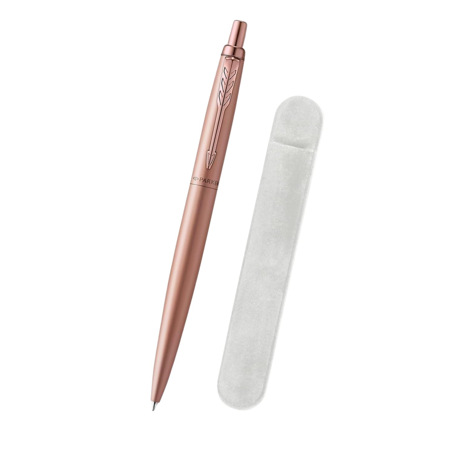 Parker Jotter XL Ballpoint Pen | Monochrome Matte Rose Gold | Medium Point | Blue Ink | Blister Pack + Velvet Gift Box