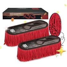 Fit for Ride Kings Car Dust Collectors,Car Duster Replacement Kit,Scratch Free,Feather Duster Exterior,Truck,SUV,RV and Motorcycle,Wax Cotton Hair,Fast Dust Removal|2-Pack Mops
