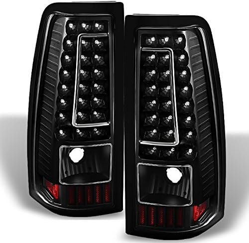 AKKON - For 99-02 Chevy Silverado 09-03 GMC Sierra Pickup Truck Black G2 LED Tail Lights Brake Lamps Replacement