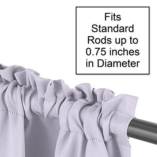 Sweet Jojo Designs Purple Floral Rose Window Treatment Panels Curtains - Set Of 2 - Solid Light Lavender Flower Luxurious Elegant Princess Vintage Boho Shabby Chic Luxury Glam High End Roses #TOP3